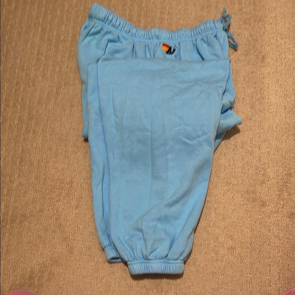Aviator Nation Blue Lightning Bolt Stitch Men Joggers XL - Picture 9 of 14